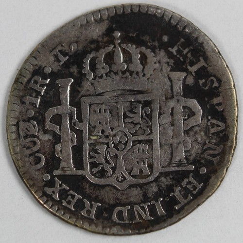 1824 CUZCO -T (PERU) 1 REAL -- BUST --- FERDIND VII (SILVER) -- EXTRA RARE-- - Picture 2 of 2
