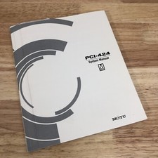 PCI 424 System Manual Motu Audio Console Windows & Mac OS 2002 image
