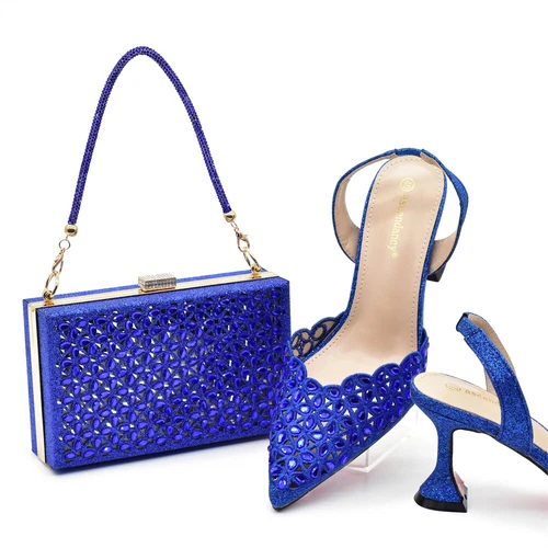 Shoes And Bag Set Latest Italian Sandals Design With Matching Bag Party Shoes - Picture 21 of 23