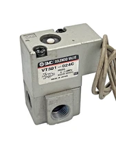 SMC Pneumatics  VT301-024C 3/2- way Air Solenoid Valve 1/4 in. AC220V 50/60Hz