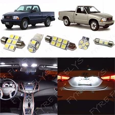 9x White LED lights interior package kit for 1998-2003 GMC Sonoma CO1W