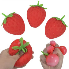 Sunny Days Jumbo Squeezy Strawberry Squishy Toy Stress Relief Sensory Fun