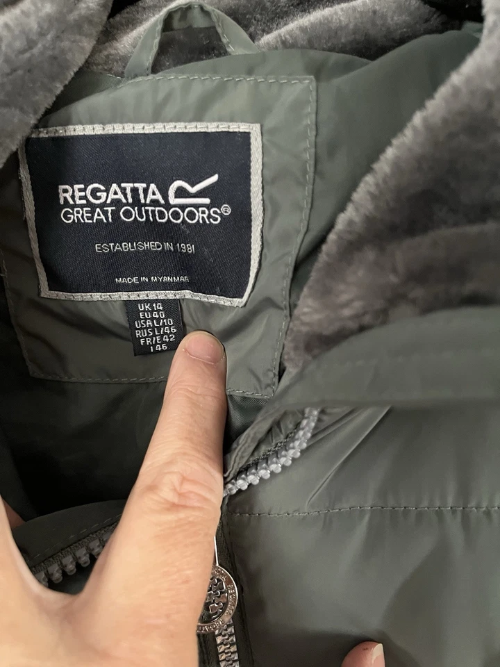 Chaqueta para mujer Regatta talla 14 verde salvia Foto 2 de 4