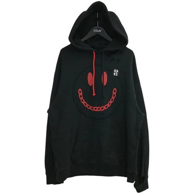 RAF SIMONS Smiley Destroy Parka 224 164 Schwarz Größe: Gr.S