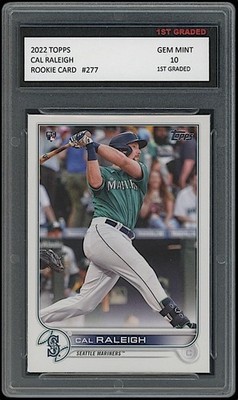 Cal Raleigh 2022 Topps Baseball Rookie Card RC Seattle Mariners 1st ...