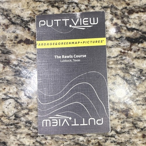 PuttView Yardage & Green Maps Book The Rawls Course Lubbock TX Golf
