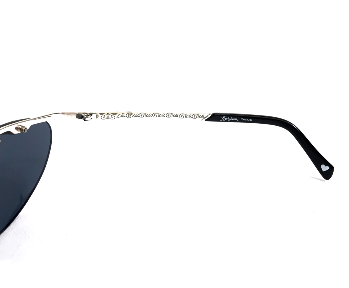 Vintage Rio Grande Brighton Black and Silver Sunglasses RARE Brighton RIO Sunglasses Black Silver 51/17-140 mm  main image 4