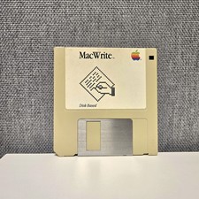 1985 MacWrite 3.5" Floppy Disk for Original Apple Macintosh Computers