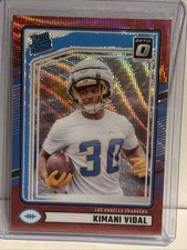 2024 Panini Donruss  Rated Rookie Kimani Vidal Optic Preview Red Wave Prizm (RC)
