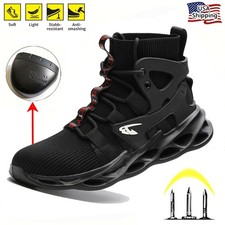 Indestructible Mens Work Boots Steel Toe Safety Shoes Sneakers Lightweight Shoes