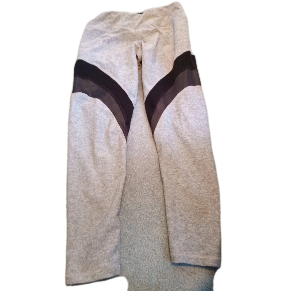  Calvin Klein XS Mujer Rayas Tobillo Yoga Pantalones Leggings, Negro Combo  Foto 2 de 4