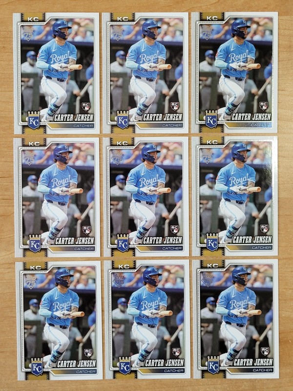 2026 Topps Series 1 CARTER JENSEN- Lot of 9 Rookie Cards!
