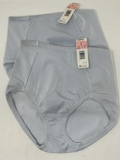 Warners Briefs Panties 2458 Lot of 2 Light Control Blue Large Vintage NWT C143