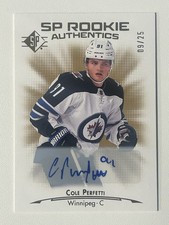 2021-22 SP ROOKIE Authentics - Autographed Cole Perfetti #116 /25 (AU, RC) 🔥🔥