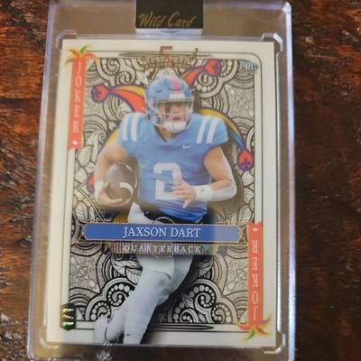 Jaxson Dart 1/1 Rookie Joker 2024 5 Card Draw Stacked Deck Wild Card