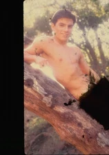 ANDREW RYAN- EAGLE STUDIO- OUTDOORS POSE- - GAY INTEREST--35MM  SLIDE-