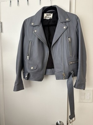 Acne Studios Leather Jaxket Size 38 Women's