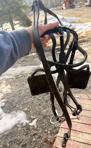 Leather Horse Harness Driving Tack Black