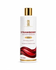 SoftLiss Strawberry Brazilian Keratin Hair Straightening Treatment Kit 8 16 32oz