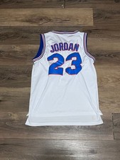 Vintage Champion Tune Squad Michael Jordan Space Jam Jersey Size S White