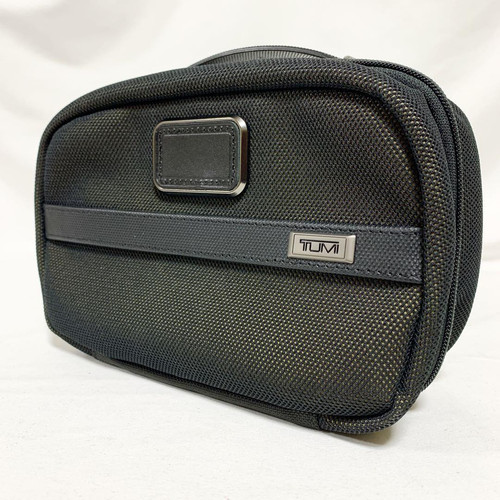 TUMI Alpha 3 Split Travel Kit Nylon Khaki Black 56880c