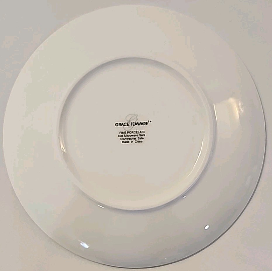 Grace’s Teaware Daisy and Bird Tea Cup and Saucer Set Floral 4oz Discontinued EC