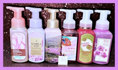 6 Pcs Bath & Body Works Gentle Clean Foaming Hand Soap Variety Mix Lot #9