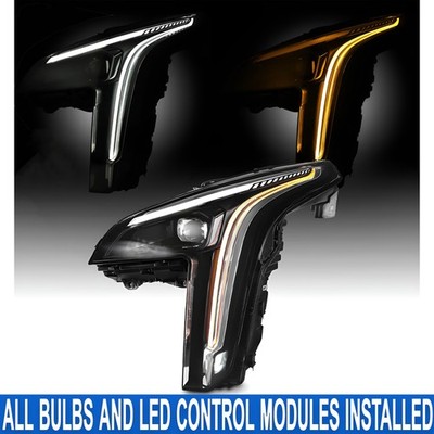 Driver Left Full LED DRL Projector Headlight W/ Bulbs For Cadillac XT4 2019-2023