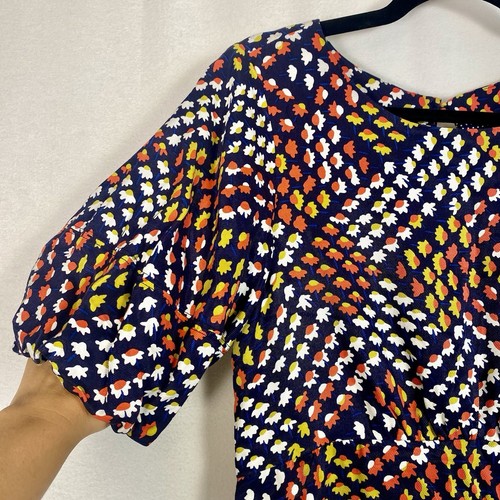 Mini Vestido Maeve Anthropologie Para Mujer 6 Melodías Manga Abullonada Azul Floral Retro S - Imagen 3 de 13