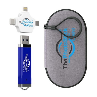   Omni 256GB + Protective Case - Secure Photo & Video Backup and Transfer, Di...