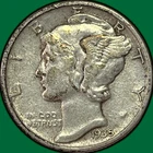 1935 Mercury Dime Choice Extremely Fine XF Coin #36901