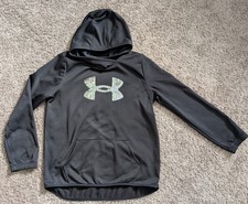 UNDER ARMOUR Girls Size XL Sequin Logo Hoodie EUC LN