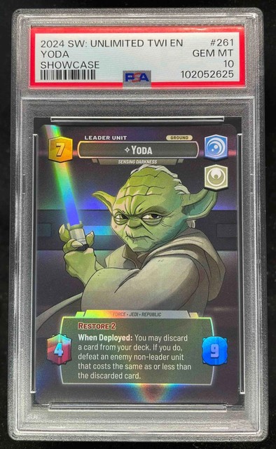 2024 Star Wars Unlimited Twilight Showcase #261 Yoda PSA 10