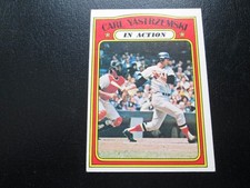 CARL YASTRZEMSKI 1972 TOPPS IN ACTION BASEBALL CARD # 38 EX+