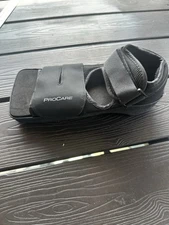 ProCare Medium Medical Surgery Post Op Foot Trauma Shoe Square Toe Black Small