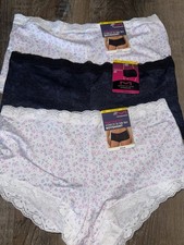 Maidenform 3-Pair Women's Boyshort Underwear Polyester Blend Stretch B M