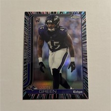 2025 Topps Chrome Mike Green Rookie Neon Pulse Refractor SP #376 Ravens