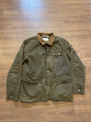 Peregrine Waxed Cotton Green Jacket Made in England Men's Size Large