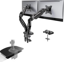 Dual Monitor Stand,13 to 32 Inch Computer Screens,Each Arm Holds 4.4 to 19.8lbs