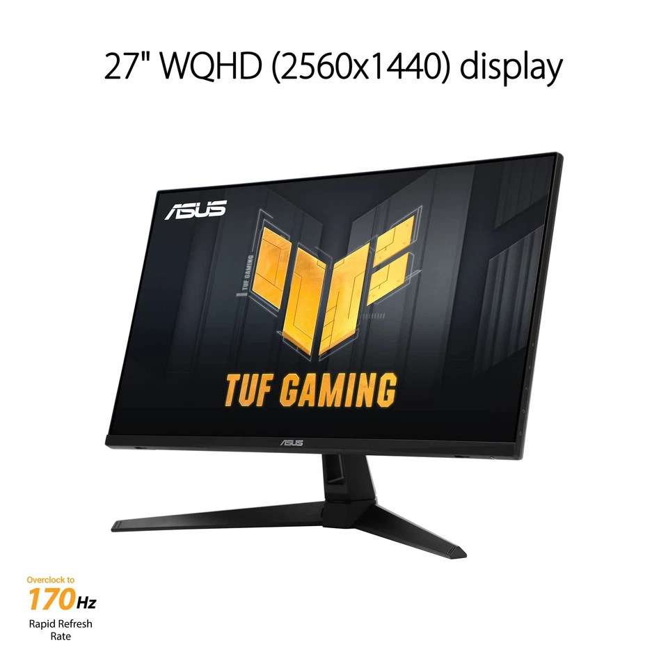 ASUS TUF Gaming VG27AQA1A - 27 Zoll WQHD Monitor mit 170 Hz und HDR 10 - Bild 2 von 4