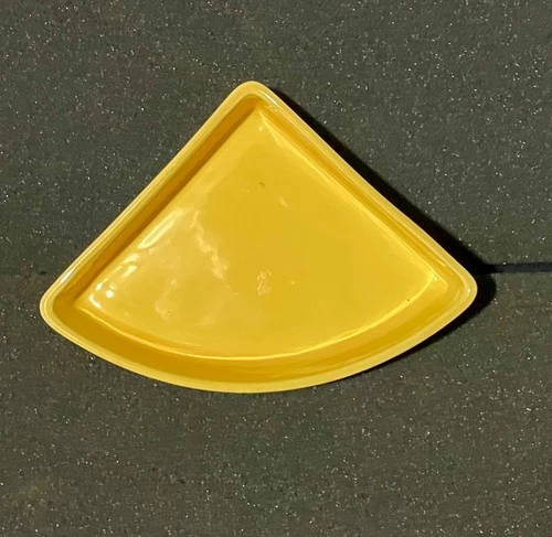 VINTAGE FIESTA HARLEQUIN RELISH TRAY INSERT IN YELLOW