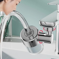 Universal Faucet Filter Water Nozzle Extender Anti-Splash Swivel Spout Filter Ae