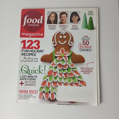 Food Network Magazine December 2010 Fun Holiday Recipes Easy Gingerbread Men