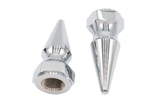 V-Twin 44-0647 Chrome Axle Nut Kit Pike Spike Style for 3/4" Threaded Axle