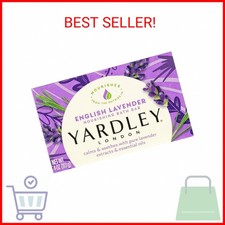 Yardley London English Lavender Naturally Moisturizing Bath Bar, 4 ounce
