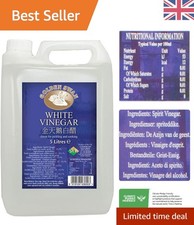 UK Distilled White Vinegar 5L - Quality for Cleaning & Culinary Uses 2.00 per litre