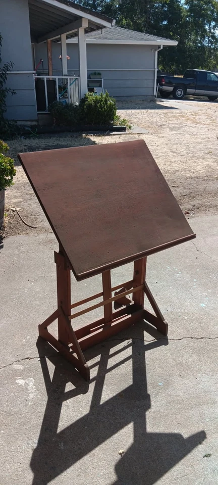 Vintage Drafting Table Circa 1950's - Antique Draft Table - - Image 2 of 3