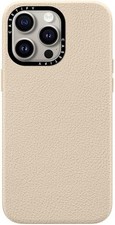 CASETiFY iPhone 15 Pro Max Case Pebbled Magsafe Elegant Matte Durable Oat Milk