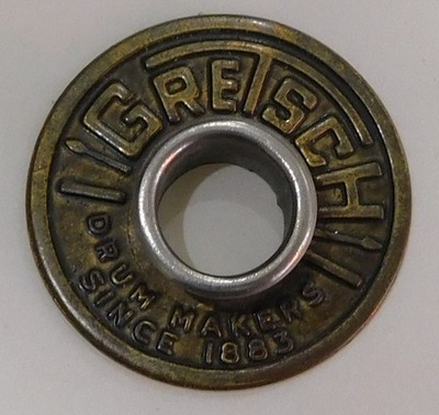 Vintage 60's Gretsch Bass Drum Badge & Rivet ONLY