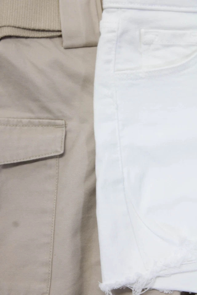 J Brand Women's Button Closure Five Pockets Cutoff Short White Size 26 Lot 2 - Image 4 of 4